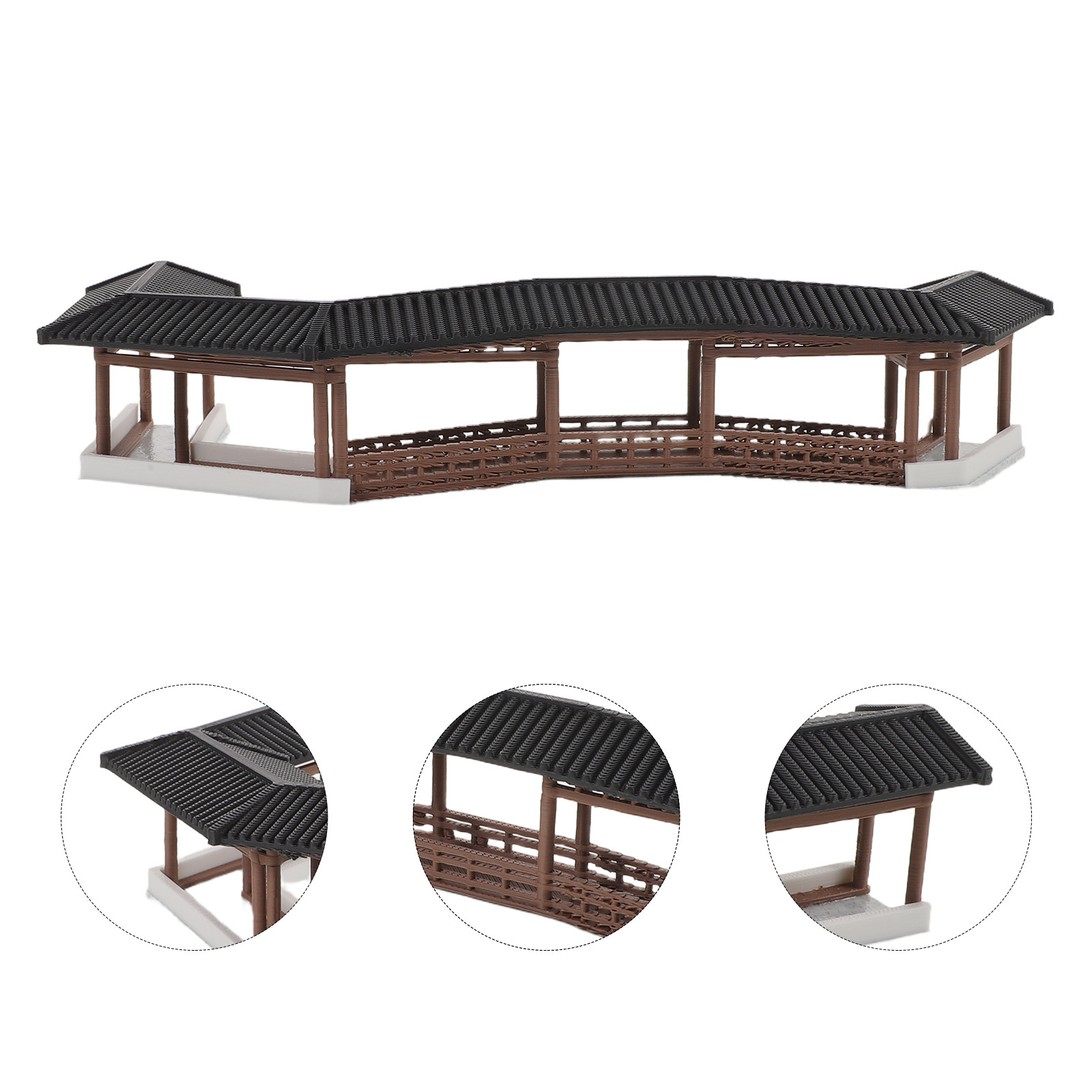 Bonsai Garden Decor - Miniaturowy mostek do mikroscenek w stylu