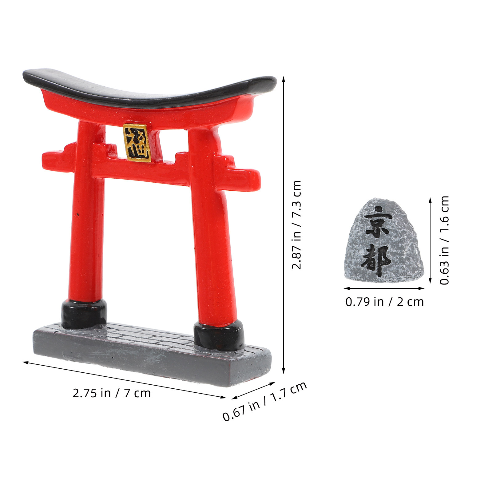 Mała ozdoba bramki Torii z Kio – Bonsai Garden In Kyoto recenzja i cena