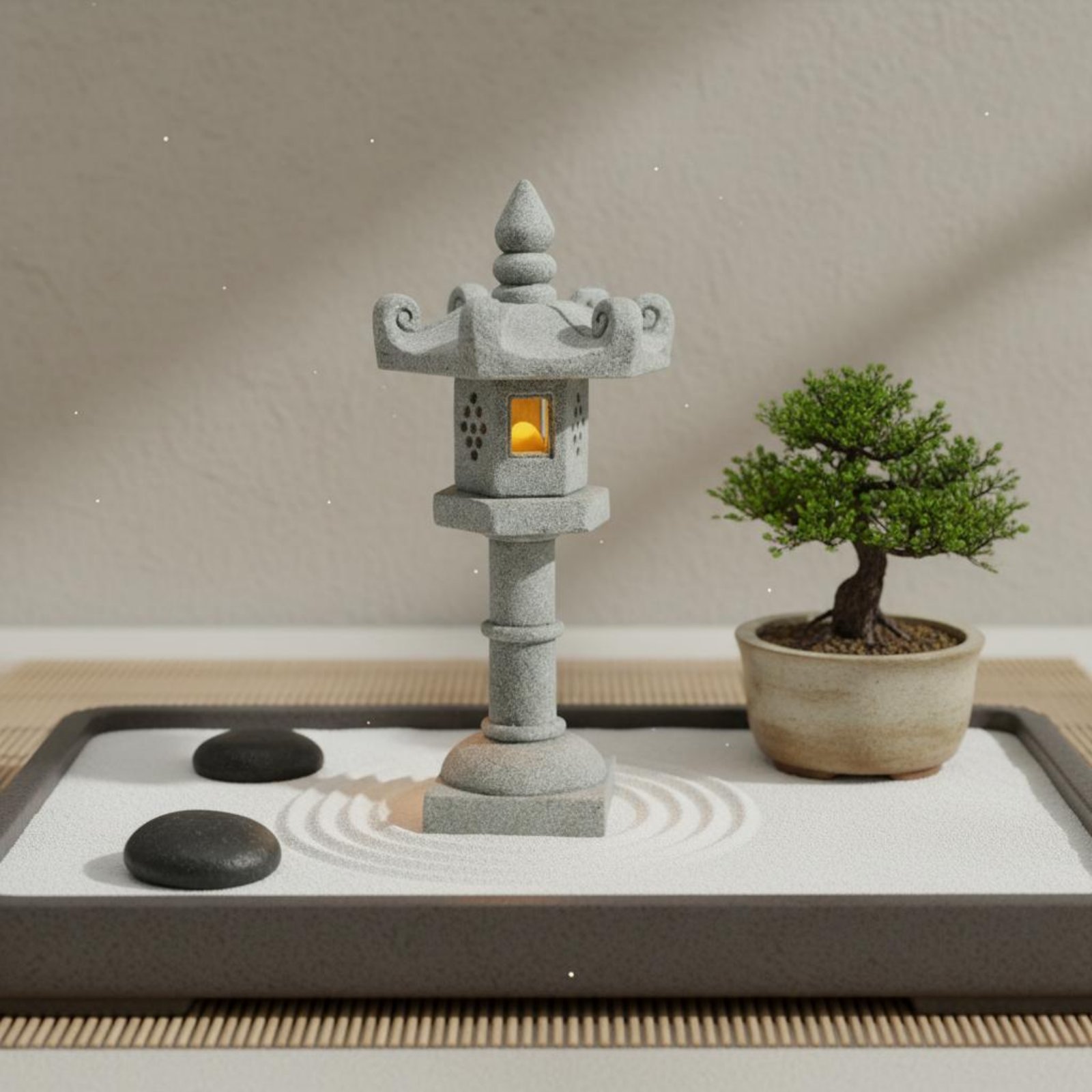 Miniaturowa Kamienna Latarnia  – Bonsai Garden Gift recenzja i cena