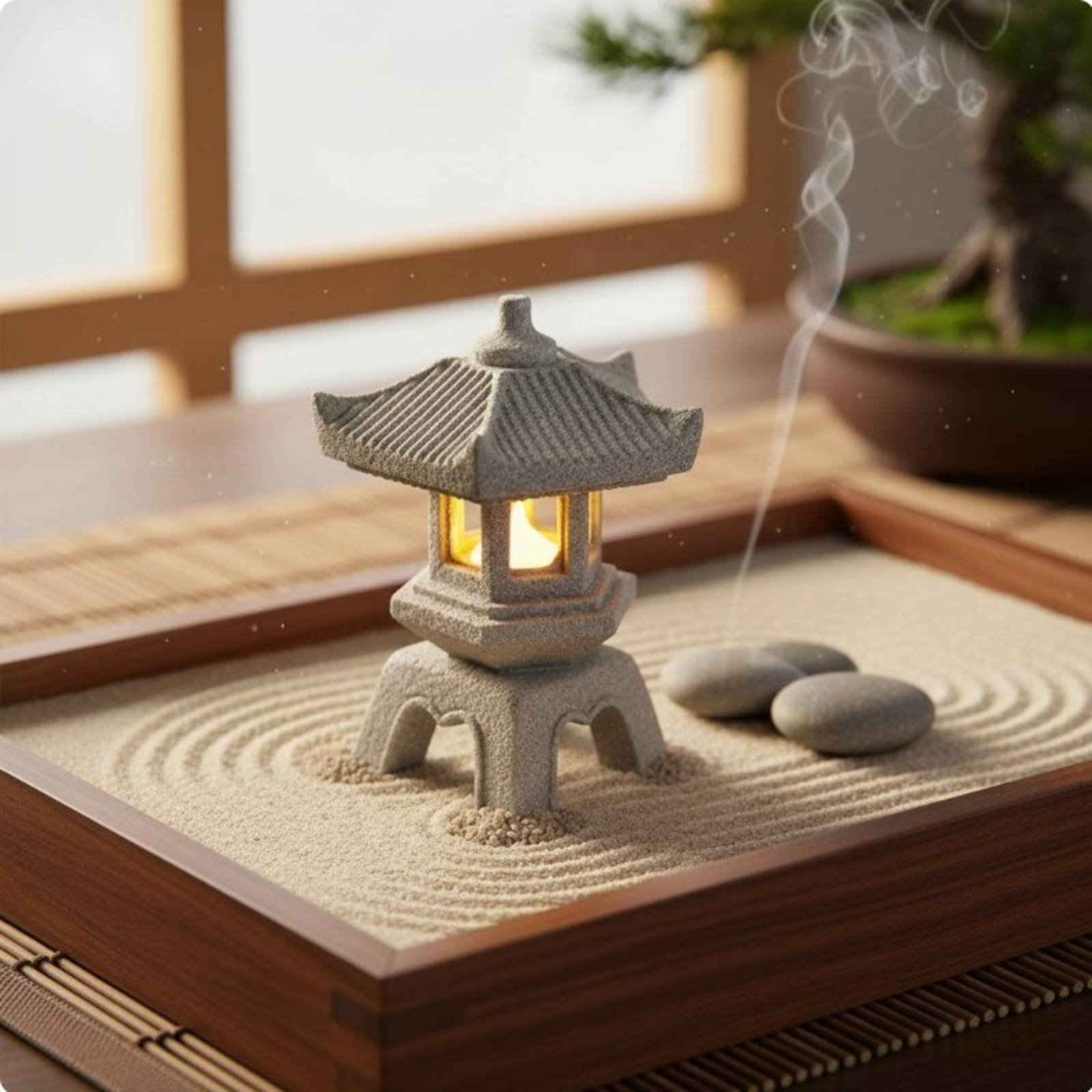 Miniaturowa Kamienna Latarnia  – Bonsai Garden Gift recenzja i cena