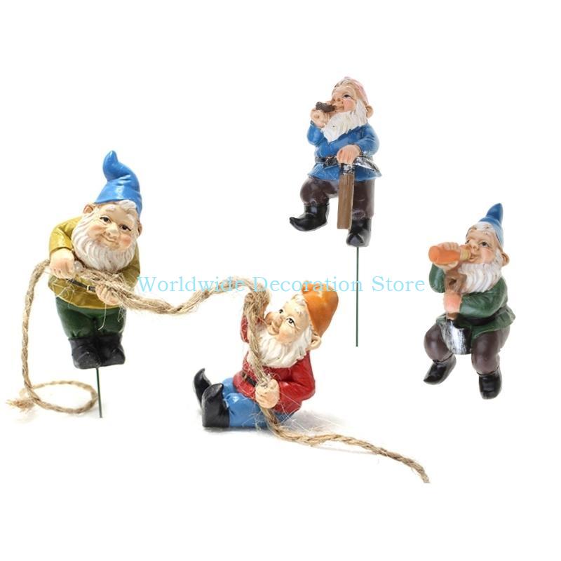 Q39B 4PCS Figurki żywicy krasn – Bonsai Garden With Pond recenzja i cena