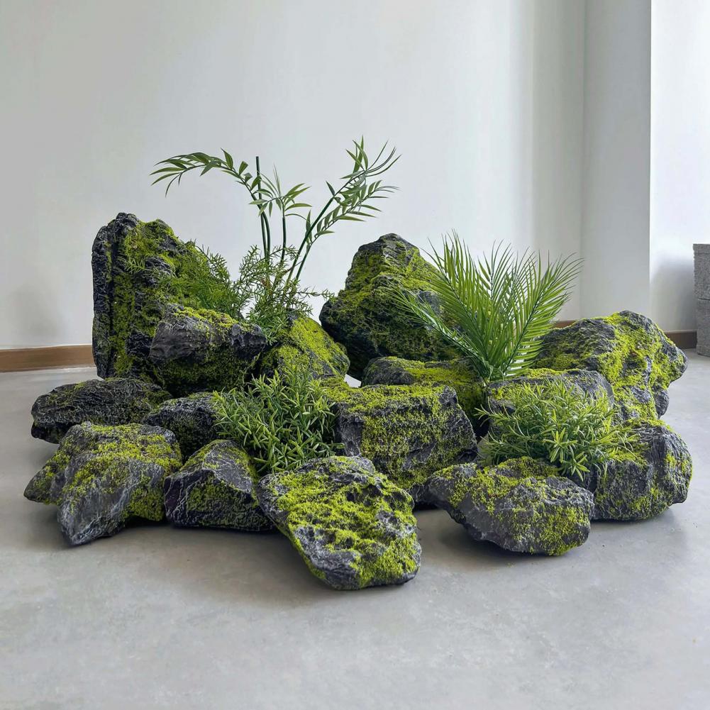 Sztuczne kamienie z mchem do a – Bonsai Garden With Pond recenzja i cena