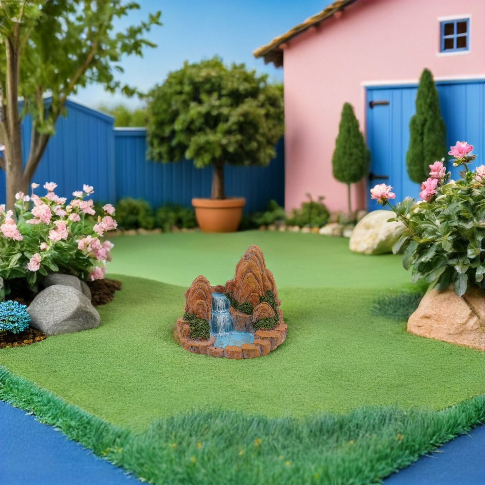 2 szt. Miniaturowe skalki z ży – Bonsai Garden With Pond recenzja i cena