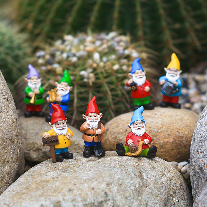 7Pcs/Set Miniature Funny Gnome – Bonsai Garden Gift recenzja i cena