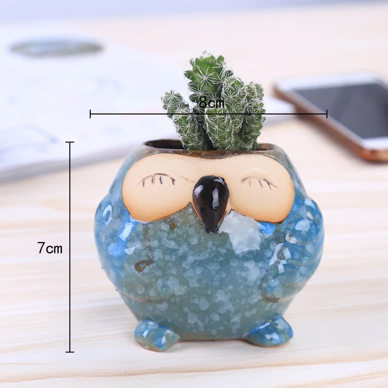 Mini Ceramiczna Sowa Doniczka  – Bonsai Garden Gift recenzja i cena