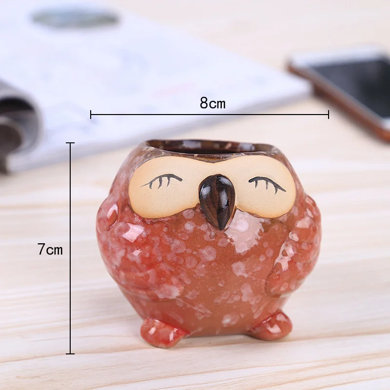 Mini Ceramiczna Sowa Doniczka  – Bonsai Garden Gift recenzja i cena